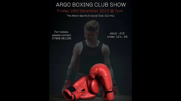 Argo Boxing Club Home Show