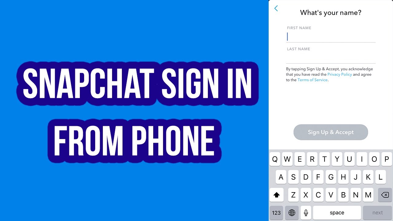 How to Snapchat Sign Up from Phone YouTube