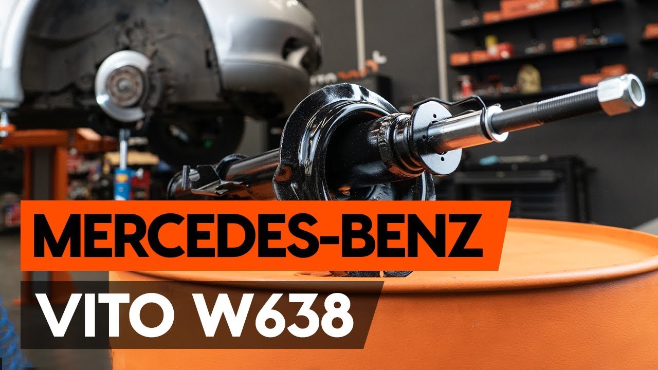 How to change a front shock strut on MERCEDESBENZ VITO 1 (W638