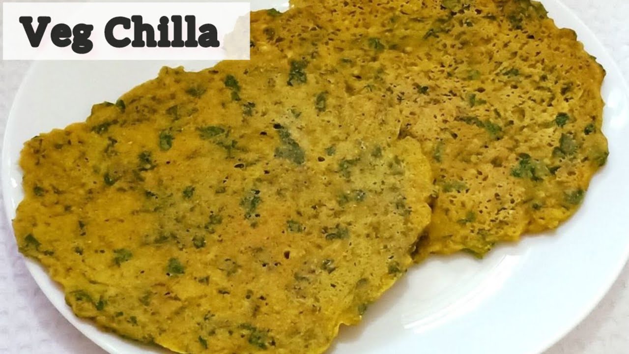 Weight loss Breakfast Recipe Mixed Veg Chilla Healthy Breakfast YouTube