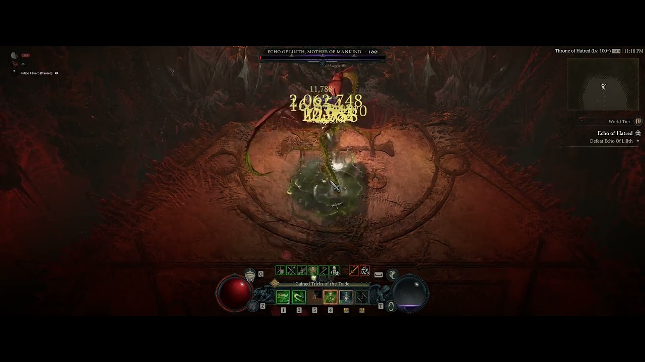 Diablo 4 Echo Lilith Kill Season 1 w/ Rogue... bugged wtf - YouTube