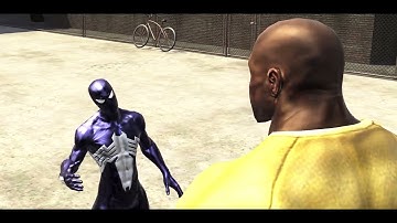 4. Web Strikes Training With Cage 1 || Spider-Man: Web of Shadows || 1080p || Black Suit