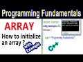 Array Initialization || Use of For Loop with Array