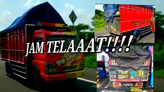 Adu Kecepatan 2 Truk Cabe Beda Expedisi Pasukan Wedi Telat