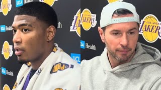 Celebrity Lakers Practice Interview 2025-26 Season: Rui Hachimura, Coach JJ Redick Profile