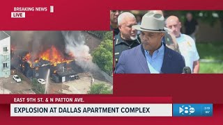 Apartment complex explosion in Dallas | City manager, mayor provide updates