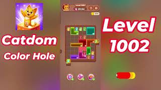 Catdom Color Hole Level 1002 Walkthrough [NEW UPDATE] 🐱🟣 | Relaxing Color Puzzle Game | Go Answer