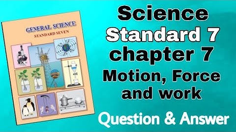 Std 7th science|chapter7|Motion,Force  and Work | Question &Answer (Maharashtra board)