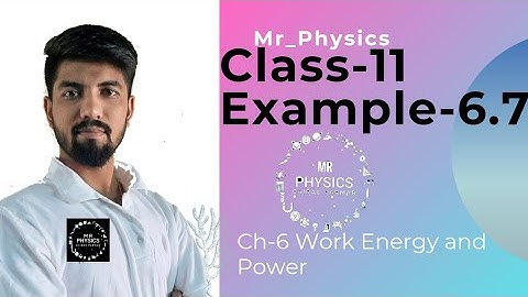 CLASS 11(CHAPTER-6)(EXAMPLE-6.7)