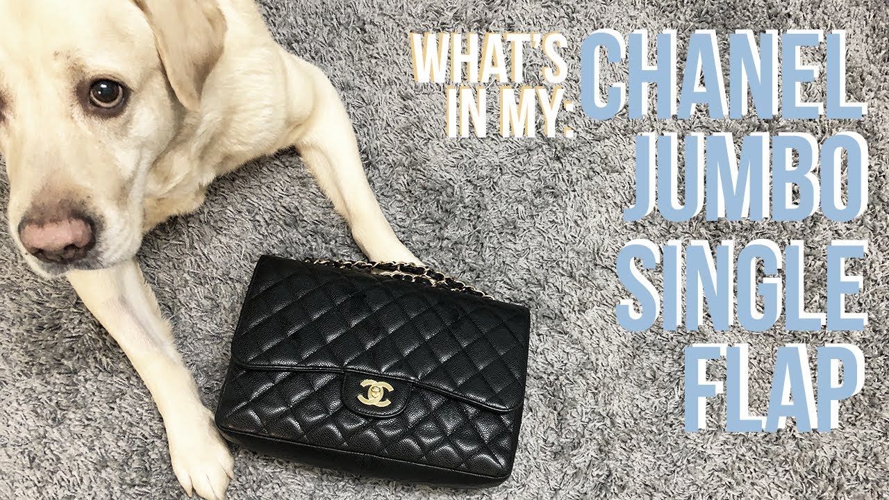 Chanel Jumbo Single Flap Caviar Black Review #msmarissamccauley 