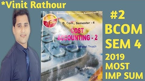#2 operating costing | bcom sem 4 | gujarat university 2019 solutions | service costing |