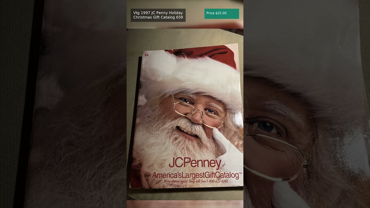 Listed $25 vs $45 Market — Vtg 1997 JC Penny Holiday Christmas