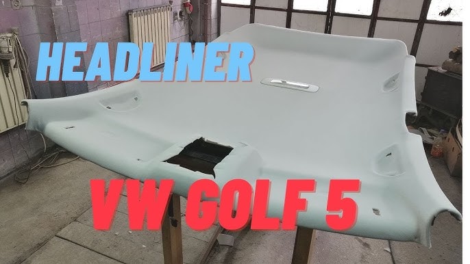 VW Golf 5 headliner repair FULL PROCES POV 