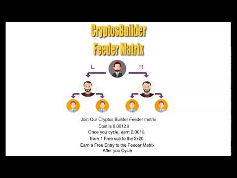 Brief overview of the New CryptosBuilder Feeder Matrix. by jim watts
