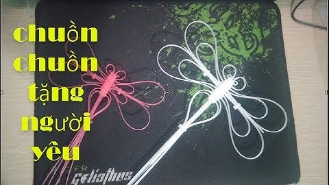 Hướng dẫn làm chuồn chuồn bằng day thít cực đẹp 2019