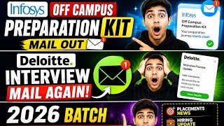 Infosys 2026 Biggest Update | Infosys Preparation Mail Out + Deloitte NLA Interview Mail Again