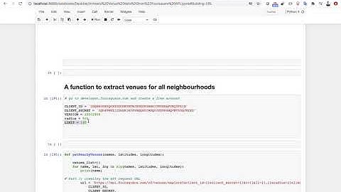 Extracting venue data from Foursquare API in Python