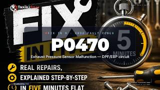 P0470 Explained — Exhaust Pressure Sensor Malfunction — DPF/EBP circuit | TroubleAtlas