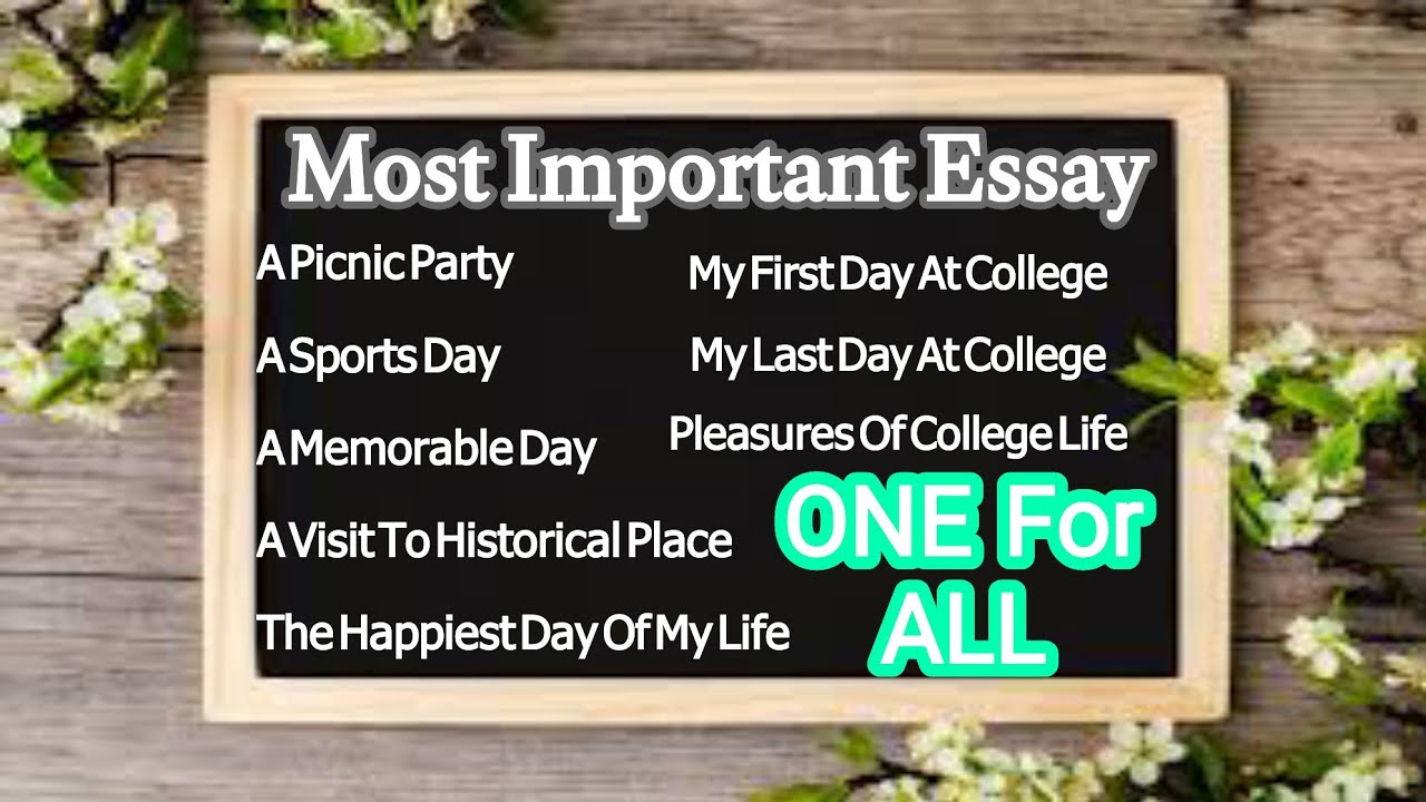 A Picnic Party Essay In Englishfirst day at collegemy last day