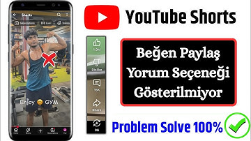 Paylaş Yorum Seçeneğinin Gösterilmemesi Gibi YouTube Kısalarını Düzeltme (2025)
