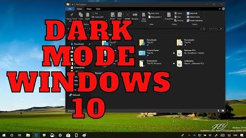 How to Turn on Dark Mode on Windows 10  (2023) | Official Method