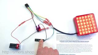 Multi-functional 12v Timer Relay. Setting up time in Hours Minutes Seconds mode.