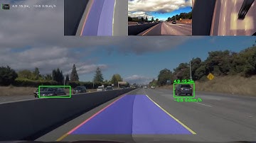 Vehicle & Lane Detection and Tracking - challenge video using SSD
