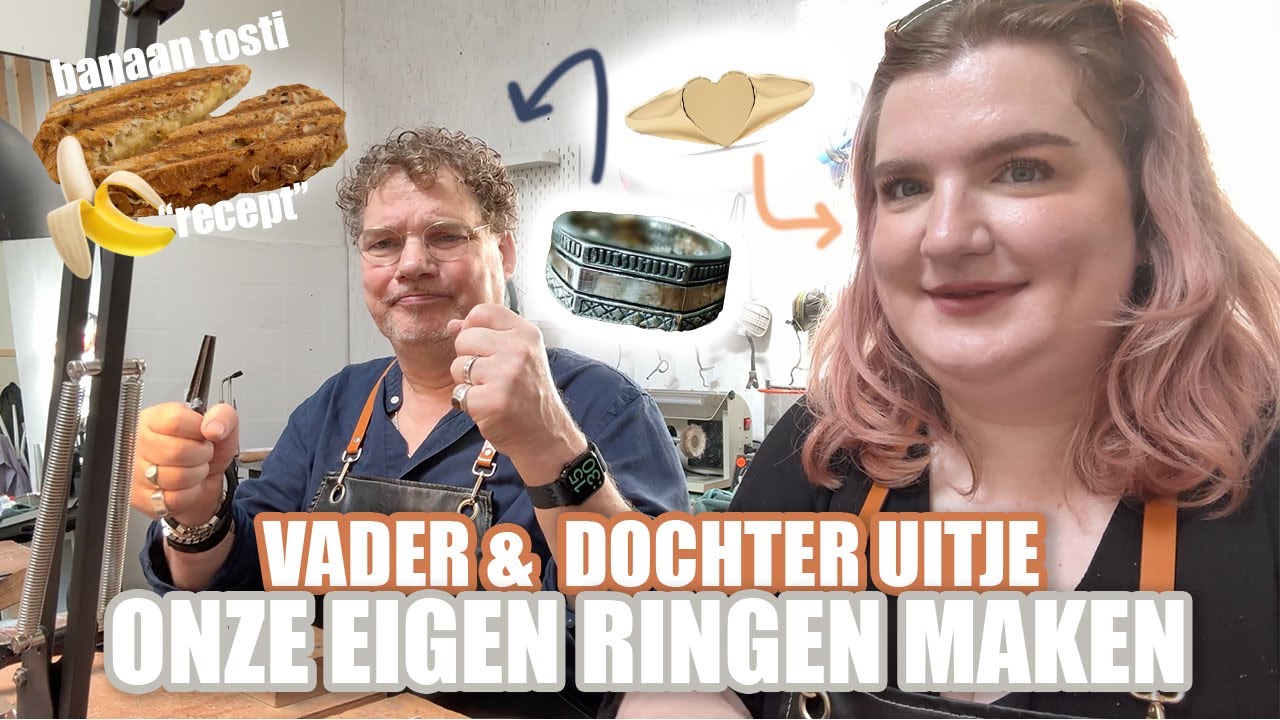 Onze eigen ringen maken ❤️vader dochter uitje + ziek met Jeff en banaan tosti | Vera Camilla