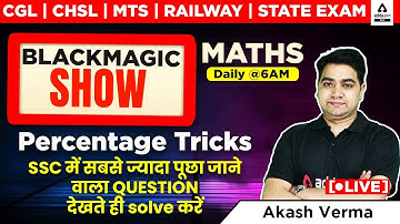 Percentage Tricks | Maths Black Magic Show by Akash Verma
