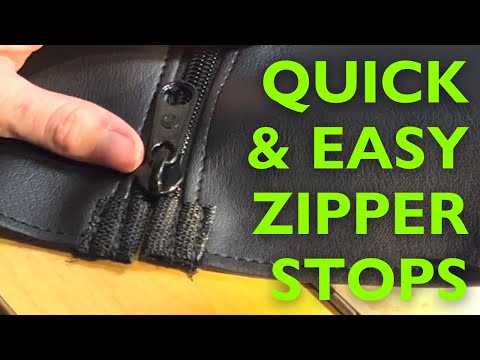 Easy Zipper Stops : r/myog