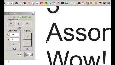 GDG Text Helper: The "Alignment" Feature - Instructional How-to Video applicable to CorelDraw X6+