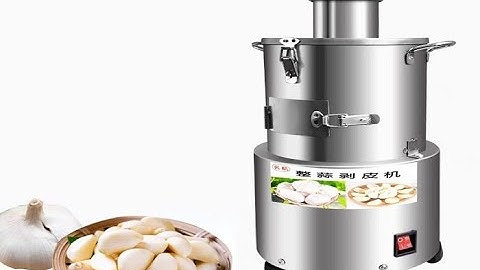 Máy bóc vỏ hành tỏi tự động cho nguyên củ năng xuất cao