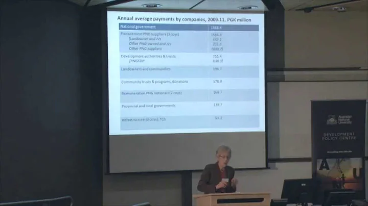 The contribution of mining companies to PNG develo...