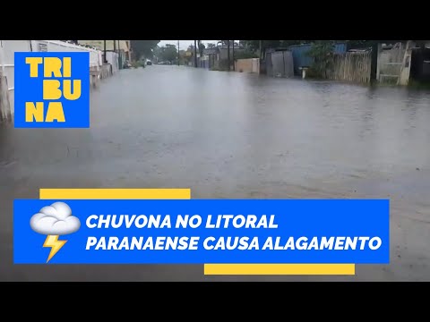 Chuva forte alaga Pontal do Paraná, Matinhos e Guaratuba (08/02/2020)