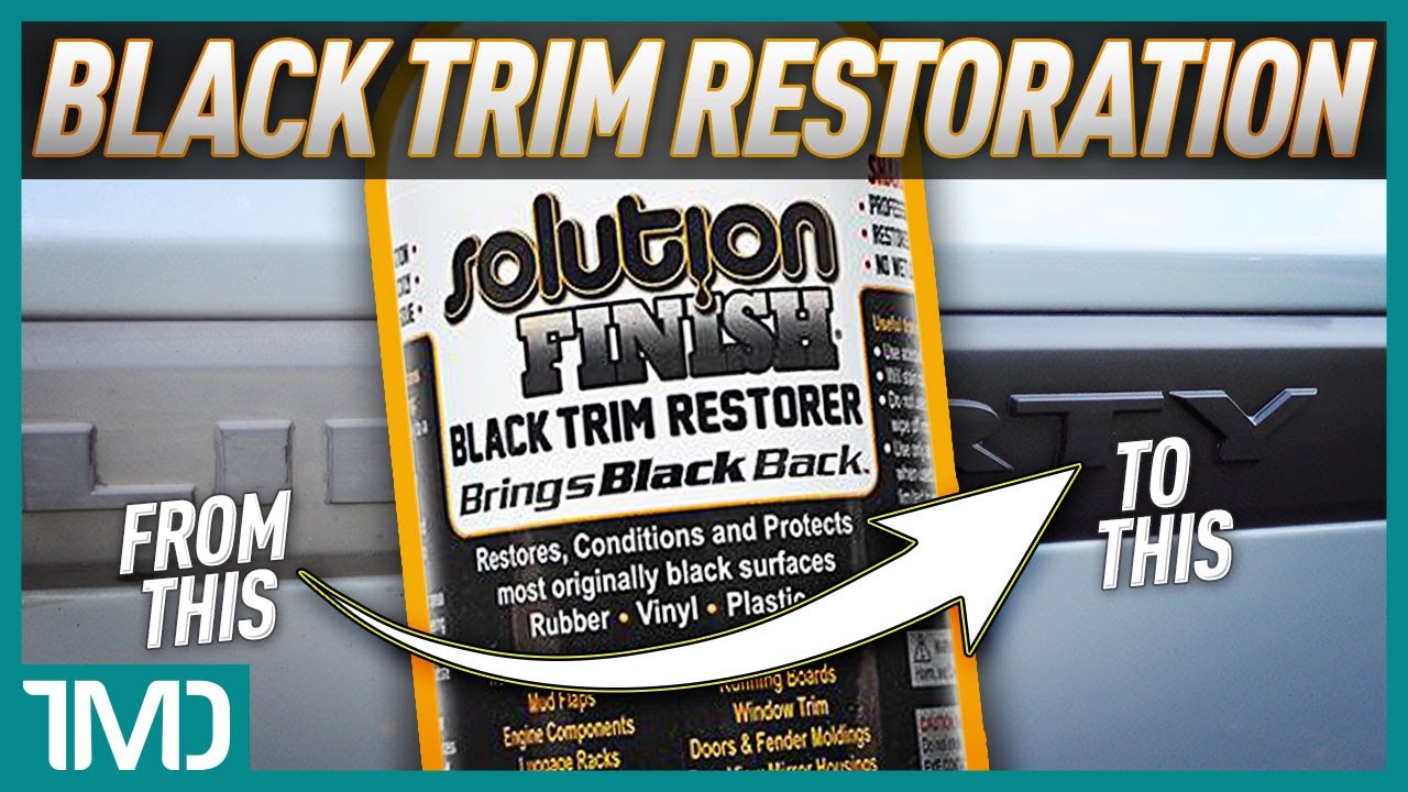 Solution Finish black trim restorer review  How to restore faded car  plastic 