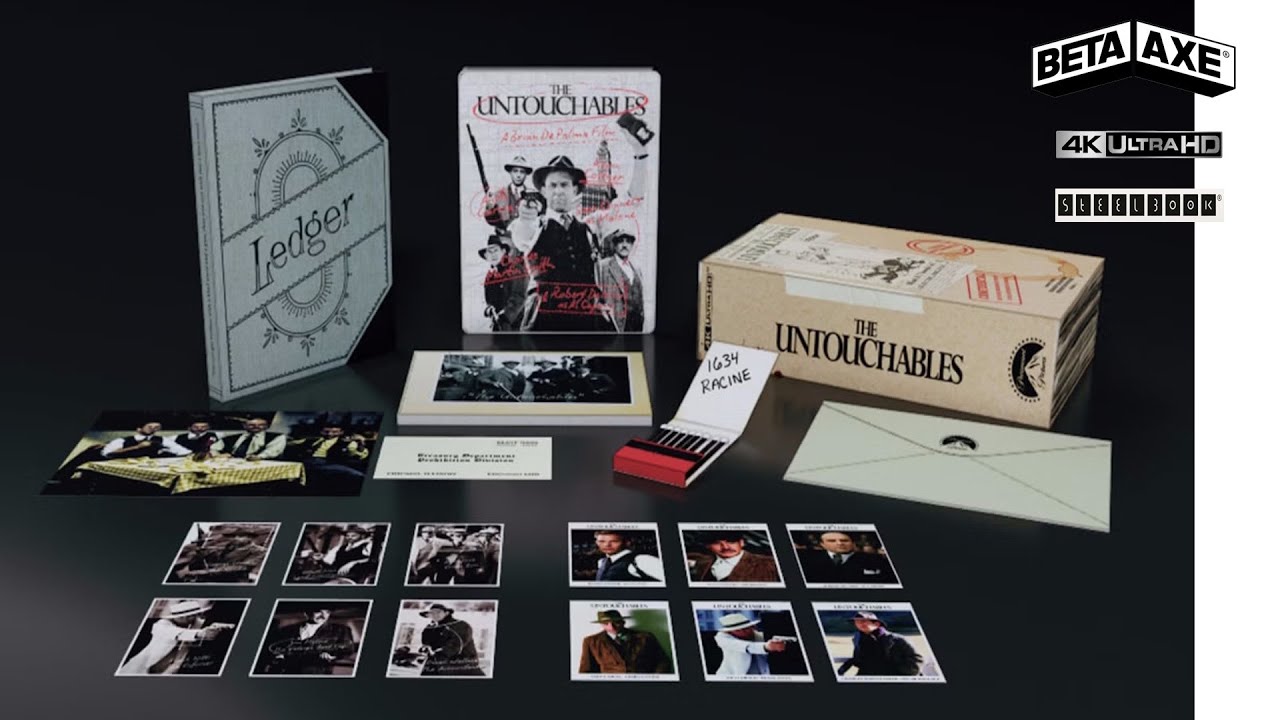 The Untouchables [Beta Axe Zavvi Exclusive Collector’s 4K UHD with SteelBook Ltd. to 1200] 