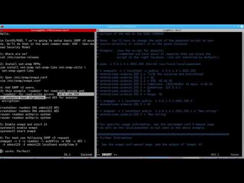 Quick setup of SNMP v3 USM access on CentOS/RHEL 7 Linux - net-snmp