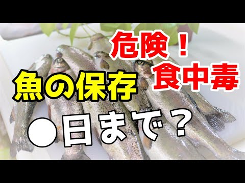 食中毒にならない魚の保存方法【保存期間】【冷蔵保存、冷凍保存】【魚さばき】