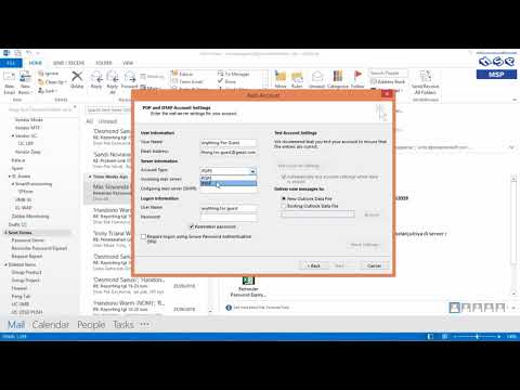 Video: Bagaimana cara mengatur email saya com di Outlook?