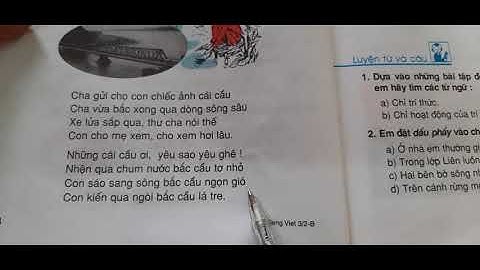 Tiếng Việt 3: Tuần 22: Cái cầu.