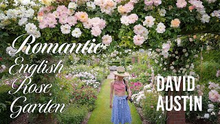 David Austin Rose Garden, Romantic English Garden Tour, England Garden Design, Summer Flowers