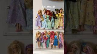 Fun doll storage idea! #momof2 #girlmom #barbiedoll #playroom #playroomorganization