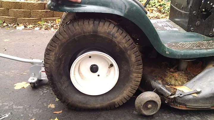 Easiest Way to Remove Rear Wheel Tire on Craftsman LT1000 Lawn Tractor Mower