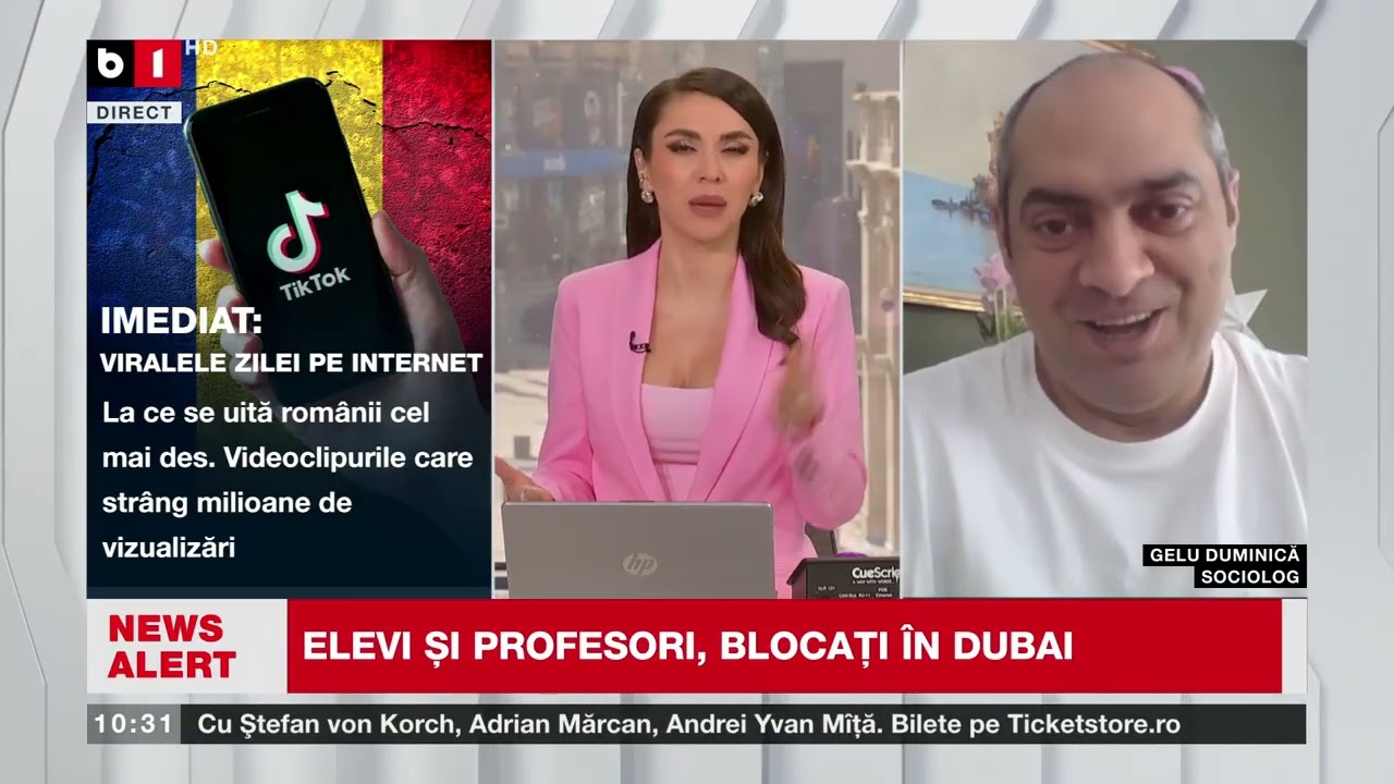 GELU DUMINICĂ, SOCIOLOG, DESPRE LUX, ZBORURI ANULATE ȘI NESIGURANȚĂ_Știri B1TV_5 mar. 2026