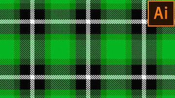 How to create Plaid Checkered Fabric Pattern in Illustrator | Adobe Illustrator Tutorial