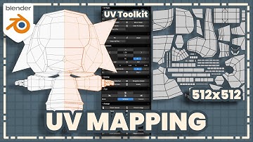 Stylized Low Poly Chibi Girl Character in Blender | UV Mapping with UV Toolkit Add-on