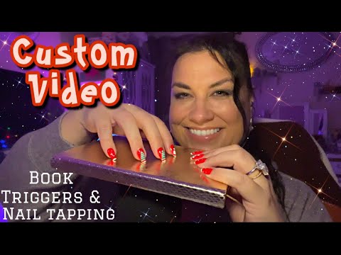 Custom ASMR Video for MALLORY. Nail Tapping & Book Scratching/Tapping ✨