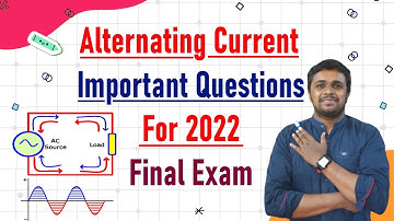 Alternating Current | 2nd PUC final exam 2022 | 2nd puc physics important questions 2022 | Class 12