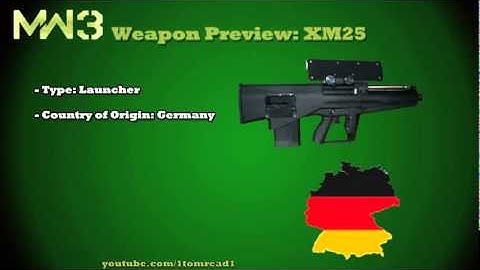 MW3 Guns XM25 Brand NEW gun (MW3 Weapons previews Part 9)