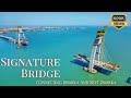 Okhabeyt dwarka signature bridge latest progress  gujarat